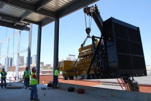 A Group Of People Standing In Front Of A Building